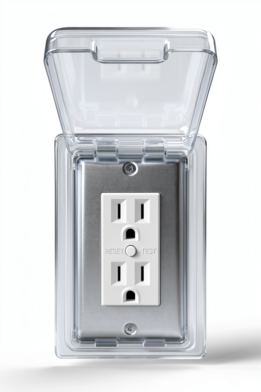 Weatherproof 20A Outdoor GFCI Receptacle Kit